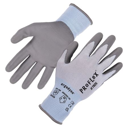 PROFLEX BY ERGODYNE ANSI A2 PU Coated CR Gloves, Blue, Size XL 7025